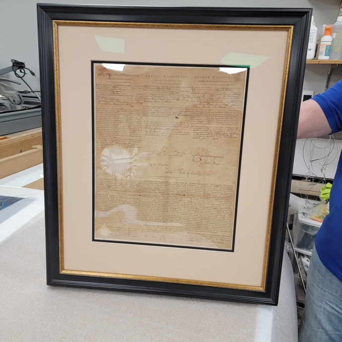 Collecting and Framing George Washington Signed Documents