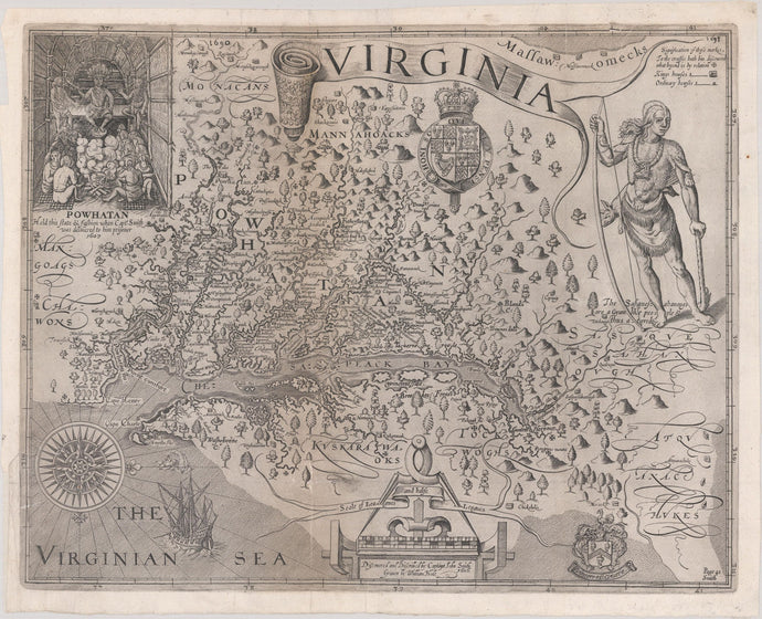 1612 John Smith Map of Virginia