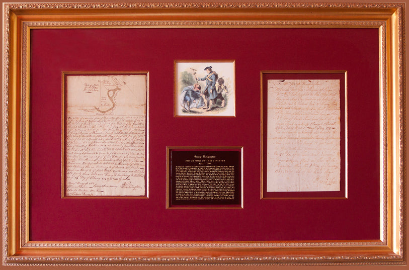 Rare George Washington Signed Survey - Raleigh Amyx Collection