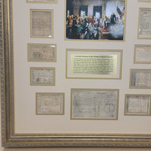 Load image into Gallery viewer, Complete Set of Colonial Currency of the Thirteen Original Colonies, Museum Framed - Our Most Popular Offering!