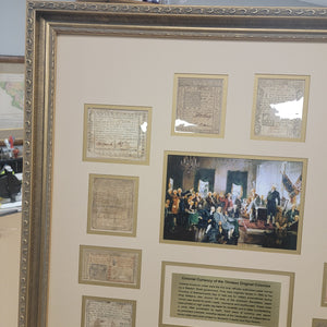 Complete Set of Colonial Currency of the Thirteen Original Colonies Museum Framed - Our Most Popular Offering!
