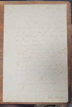 Load image into Gallery viewer, American Revolution War Dated John Adams Signed Letter to Arthur Lee