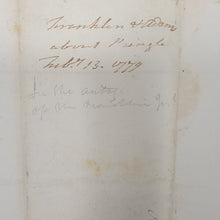 Load image into Gallery viewer, American Revolution War Dated John Adams Signed Letter to Arthur Lee