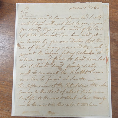 RARE Thaddeus Kosciuszko War Date 1782 Autograph Letter Signed to Nathanael Greene