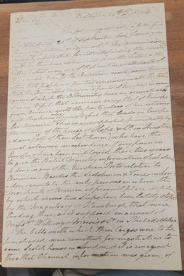 1776 Richard Henry Lee Autograph Letter Signed to fellow signer, Robert Morris, interdiction of American cargo ships