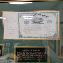 Load image into Gallery viewer, Standard Oil Trust Stock Certificate signed by John D. Rockefeller and Henry Flagler