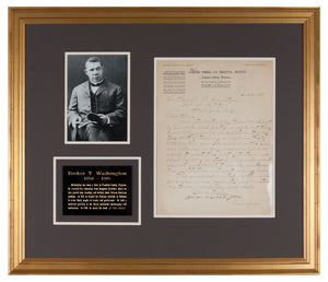 Booker T. Washington Signed Letter