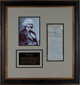 Frederick Douglass Signed Document