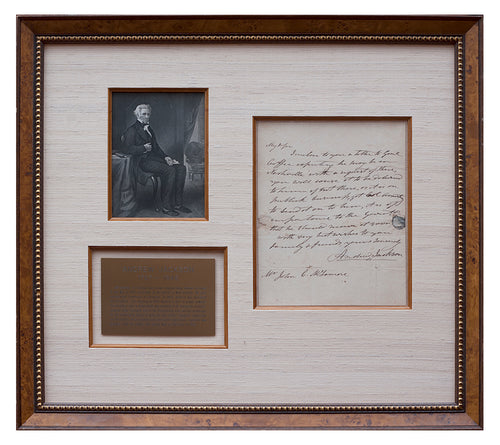 Andrew Jackson Autograph Letter Signed