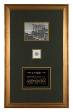 Ancient Coin framed
